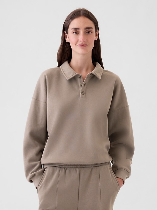 Image number 1 showing, Vintage Soft Polo Sweatshirt