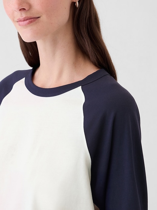 Image number 8 showing, Organic Cotton Vintage Raglan T-Shirt