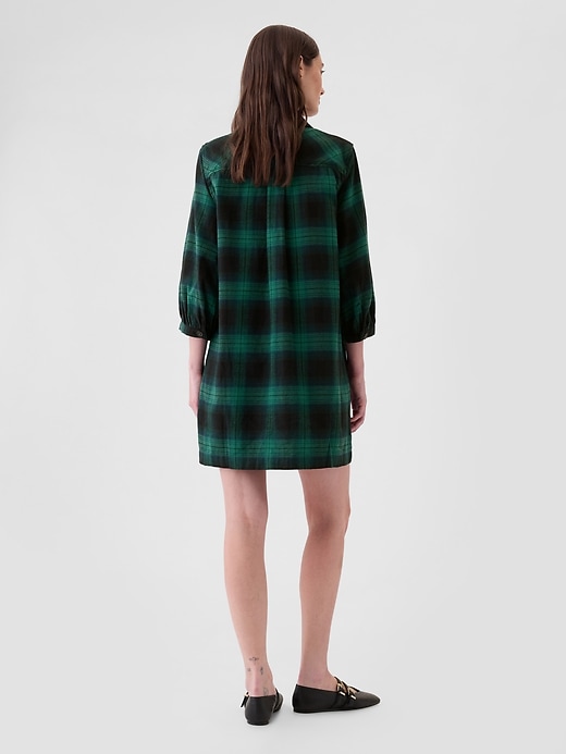 Image number 2 showing, Flannel Utility Mini Shirtdress