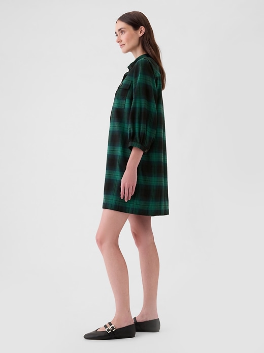 Image number 9 showing, Flannel Utility Mini Shirtdress