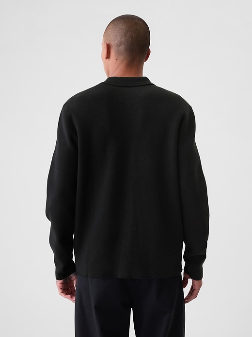 Image number 2 showing, Relaxed Polo Sweater Jacket