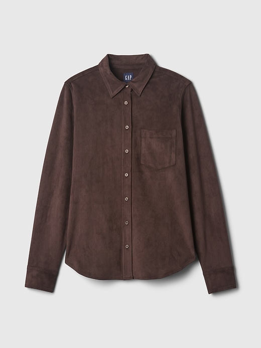 Image number 5 showing, Vegan Suede Classic Shirt