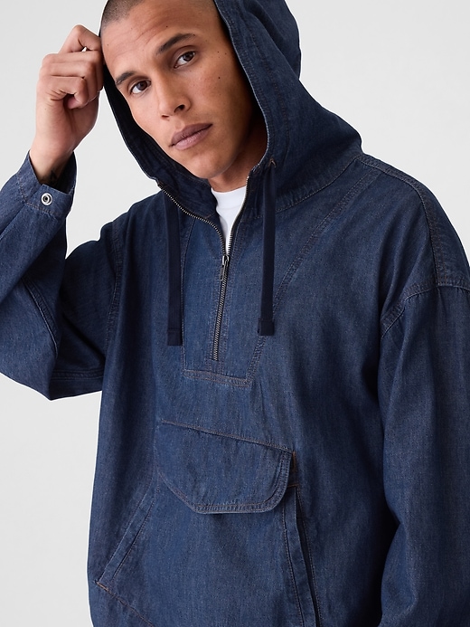 Image number 3 showing, Denim Anorak Jacket