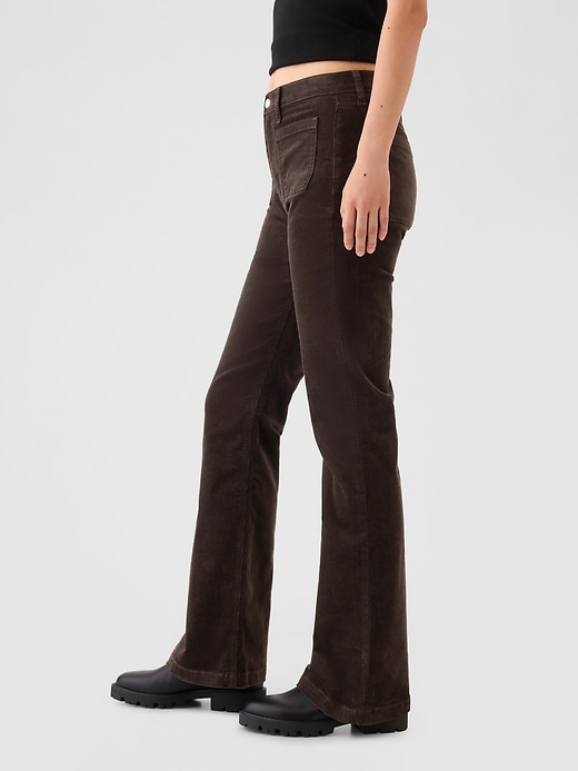 Image number 3 showing, High Rise Corduroy '70s Flare Pants