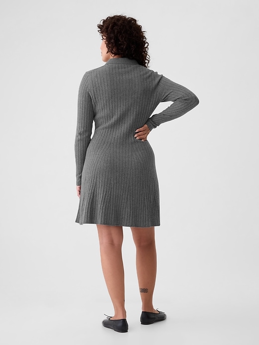 Image number 6 showing, CashSoft Polo Mini Sweater Dress