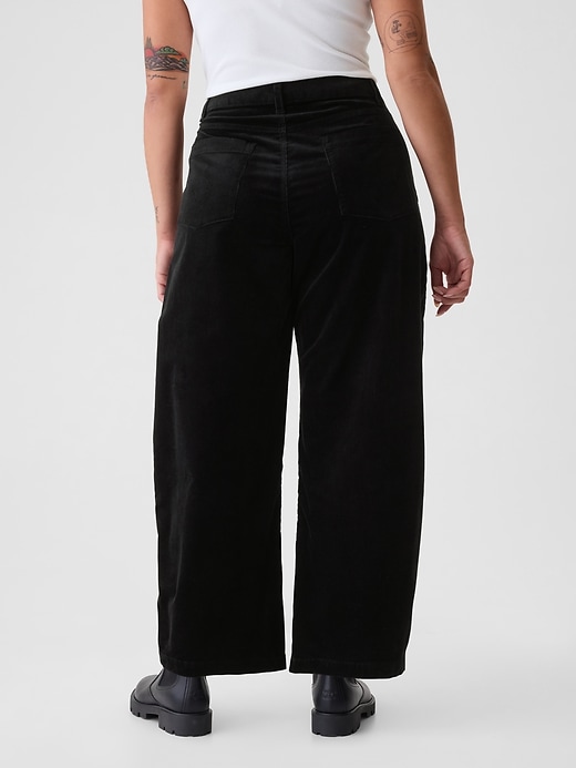 Image number 6 showing, High Rise Corduroy Tapered Ankle Trousers