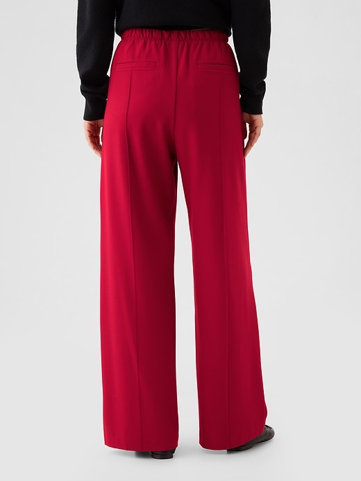 Image number 4 showing, Wide-Leg Seamed Pull-On Pants