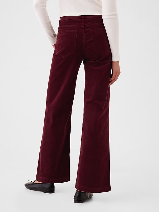 Image number 4 showing, High Rise Corduroy Stride Wide-Leg Pants