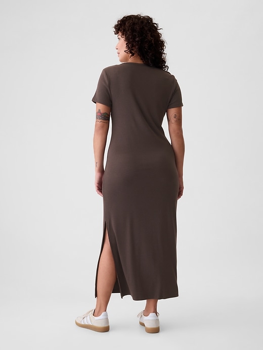 Image number 6 showing, Modern Rib Maxi T-Shirt Dress