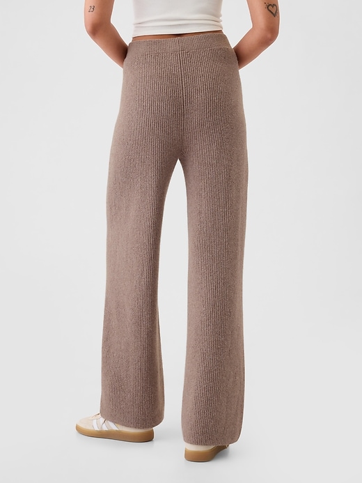 Image number 4 showing, CashSoft Shaker-Stitch Sweater Pants