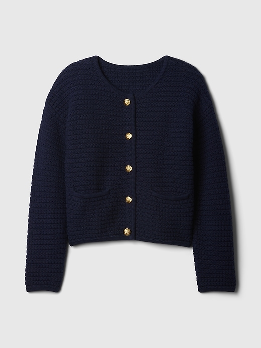 Image number 9 showing, Textured Sweater Jacket