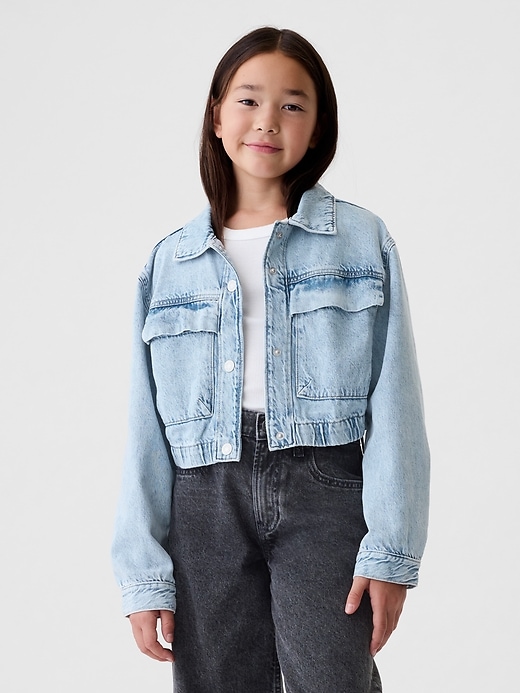 Image number 1 showing, Cropped Denim Jacket