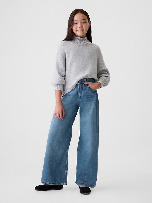 Image number 1 showing, Kids Mid Rise Baggy Jeans