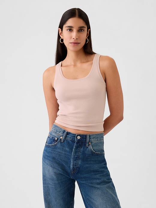 Image number 1 showing, Modern Cropped Tank Top