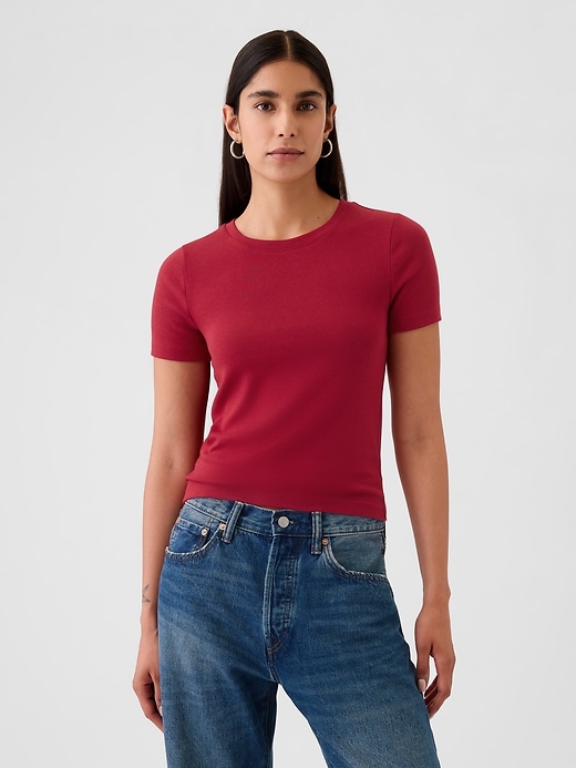 Image number 5 showing, Modern Cropped T-Shirt