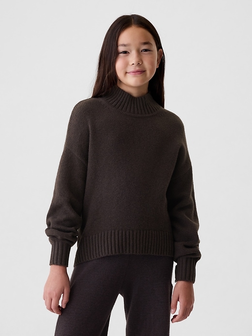 Image number 1 showing, Kids CashSoft Oversized Mockneck Sweater