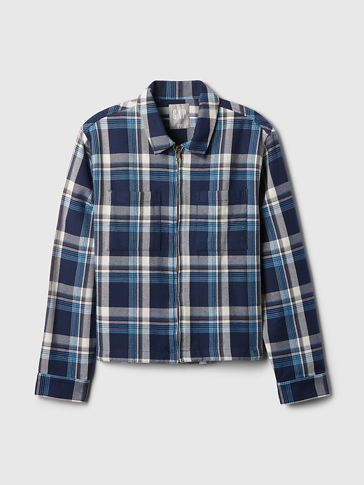 Image number 5 showing, Heavyweight Flannel Full-Zip Shirt Jacket