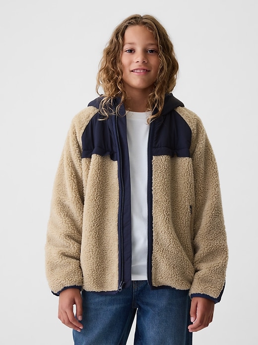 Image number 6 showing, Kids Sherpa Hooded Jacket