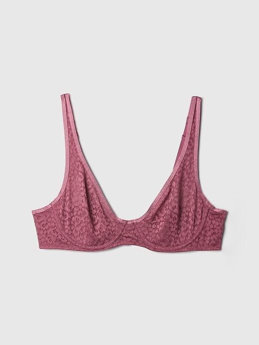 Image number 10 showing, Lace Unlined Semi-Demi Bra