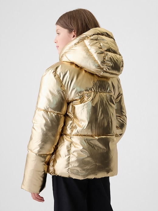 Image number 2 showing, Kids Recycled Metallic Puffer Jacket