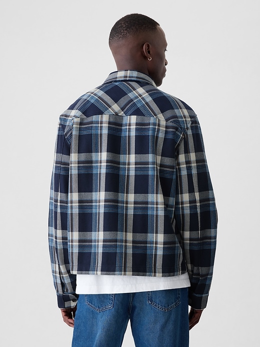 Image number 2 showing, Heavyweight Flannel Full-Zip Shirt Jacket