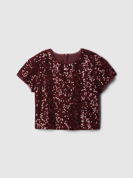 Image number 5 showing, Kids Sequin Velvet Top