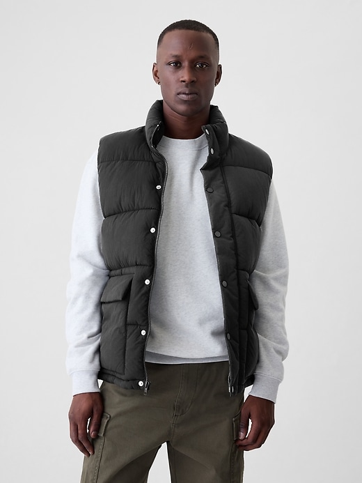 Image number 6 showing, Recycled Nylon Puffer Vest