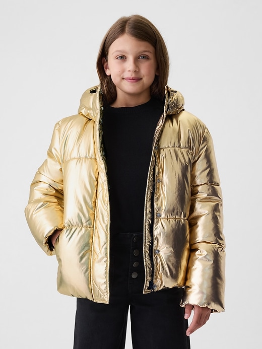 Image number 10 showing, Kids Recycled Metallic Puffer Jacket