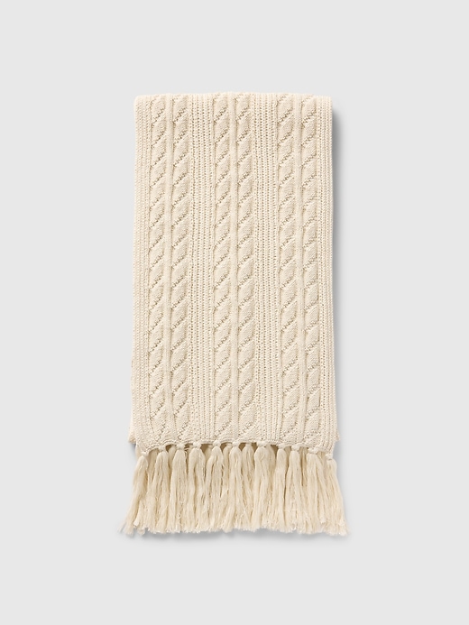 Voir une image plus grande du produit 1 de 2. Écharpe en tricot torsadé