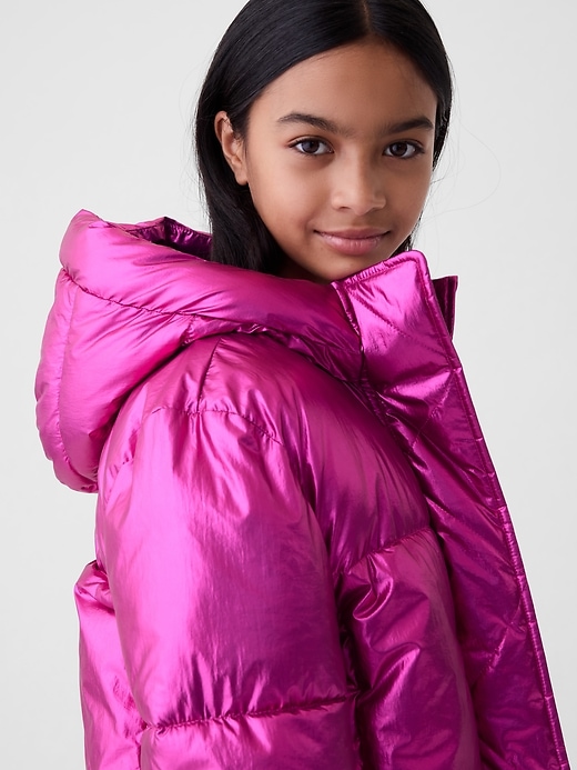 Image number 8 showing, Kids Recycled Metallic Puffer Jacket