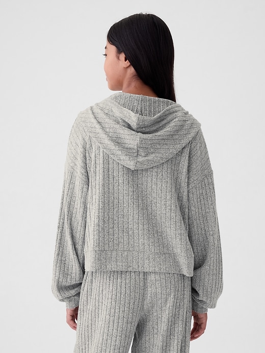 Image number 2 showing, Kids Softspun Rib Hoodie