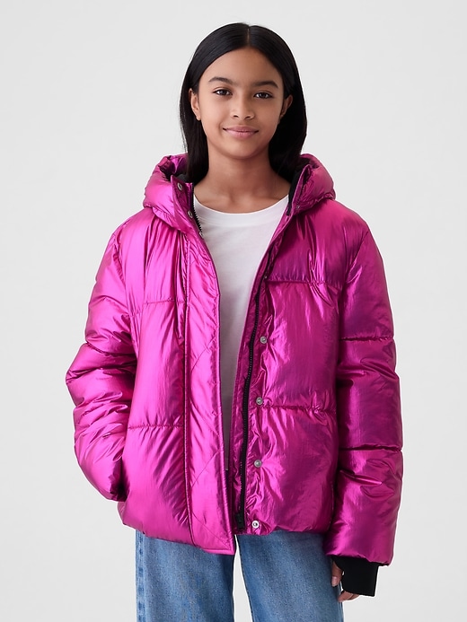 Image number 6 showing, Kids Recycled Metallic Puffer Jacket