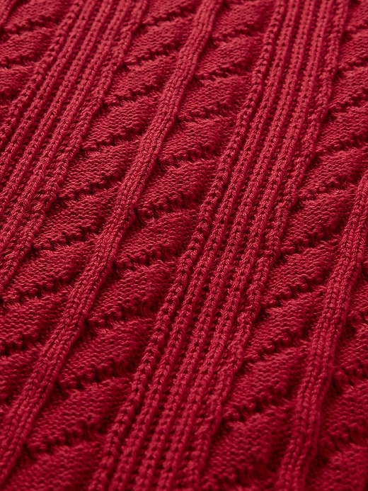 View large product image 2 of 2. Cable-Knit Scarf