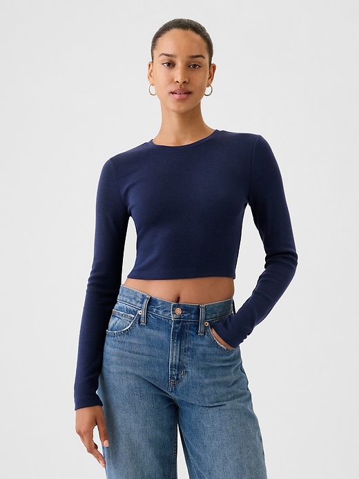 Image number 5 showing, Modern Rib Cropped T-Shirt