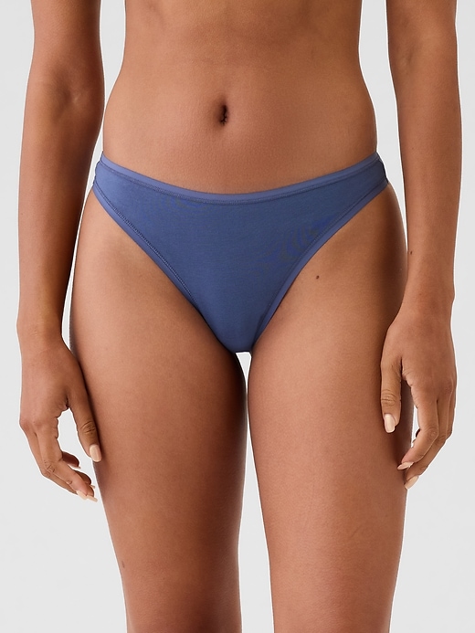 Image number 8 showing, Organic Stretch Cotton Thong