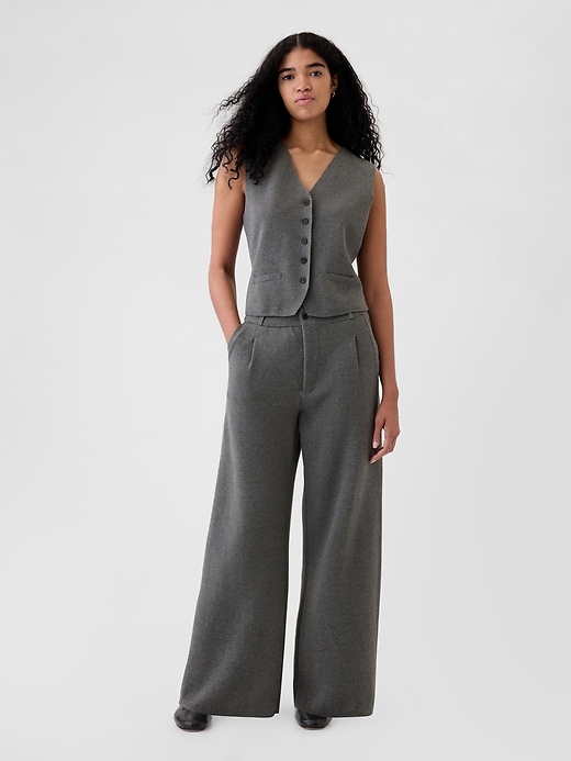 Image number 1 showing, CashSoft Pleated Trousers