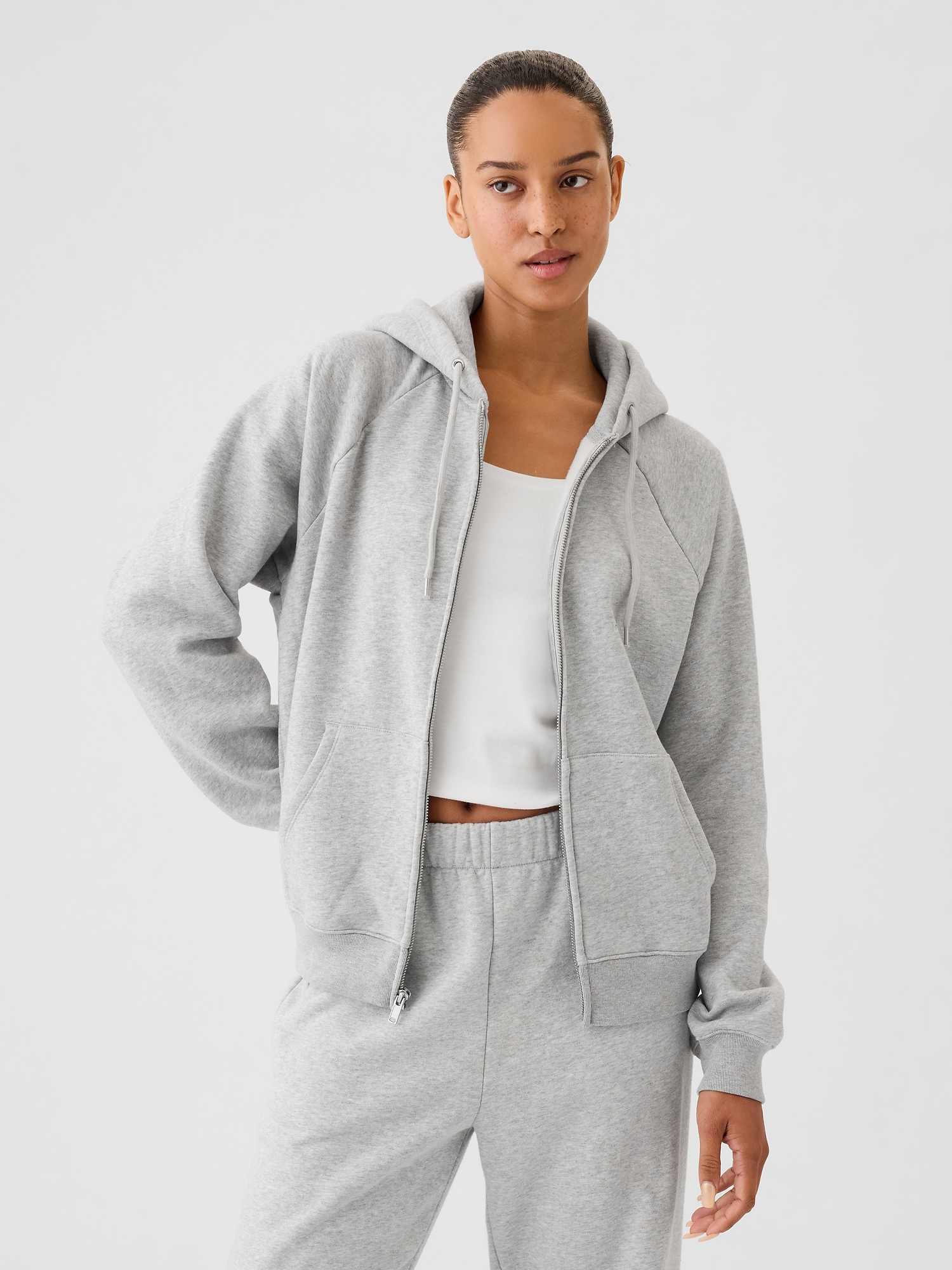 Gap zip up hoodie womens best sale