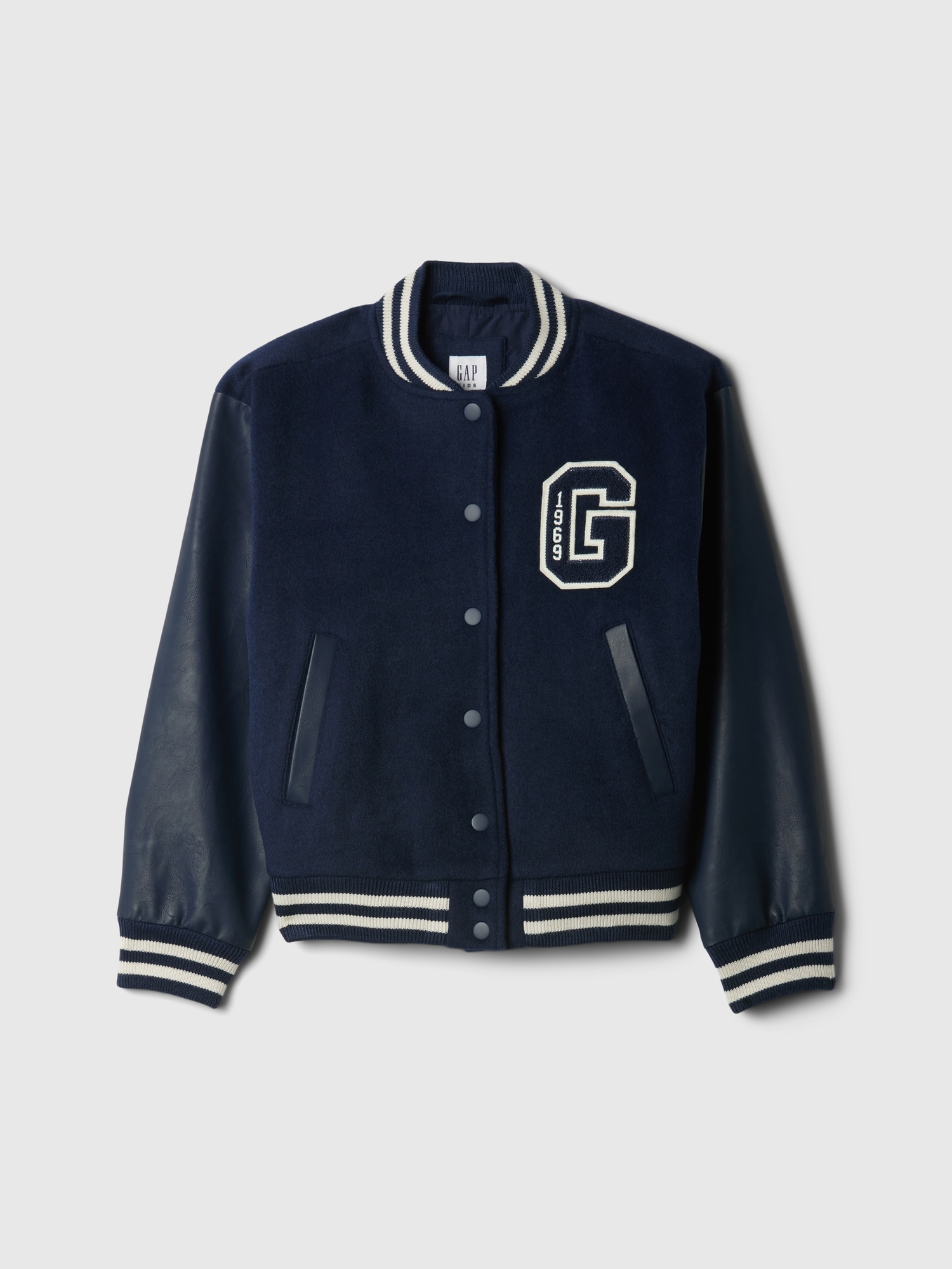 Boys Varsity Jacket by Gap Blue Size M