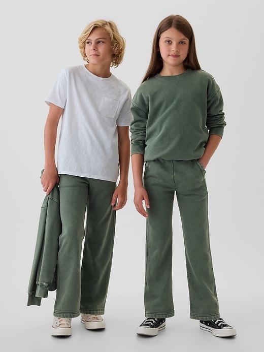 L'image numéro 2 présente Pantalon en coton ouaté décontracté Vintage doux pour Enfant