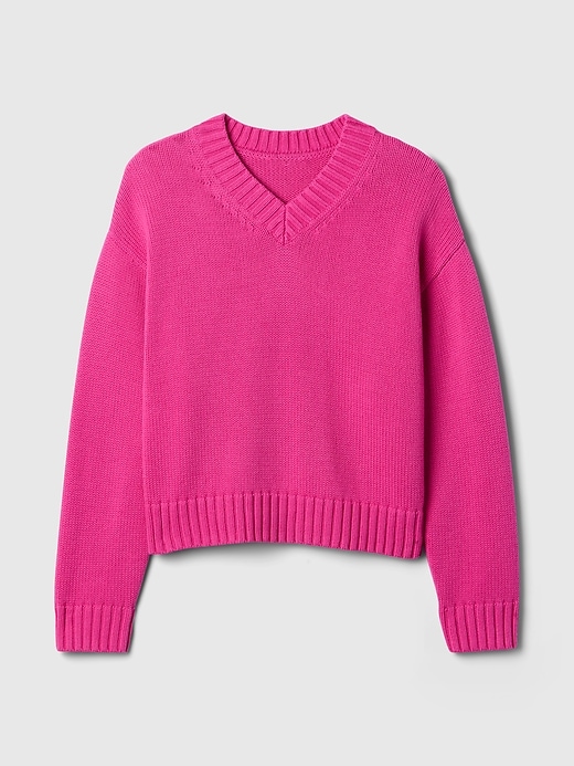 Image number 5 showing, Oversized V-Neck Sweater