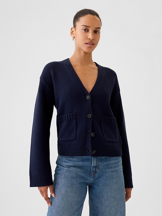 Image number 1 showing, Pocket Cardigan Sweater