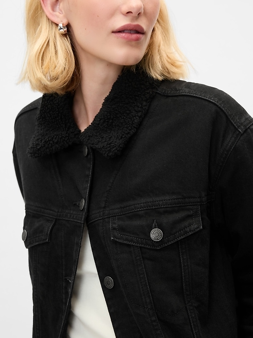 Image number 4 showing, Longline Icon Denim Jacket