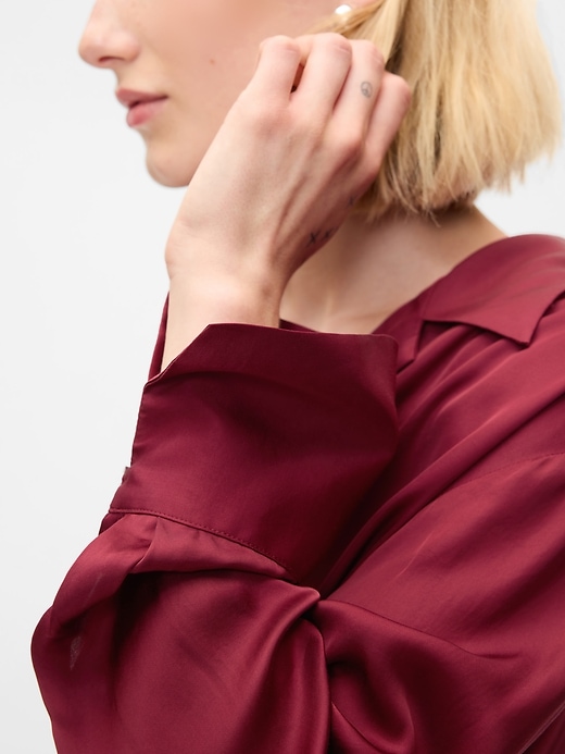 Image number 8 showing, Satin Relaxed Shirt