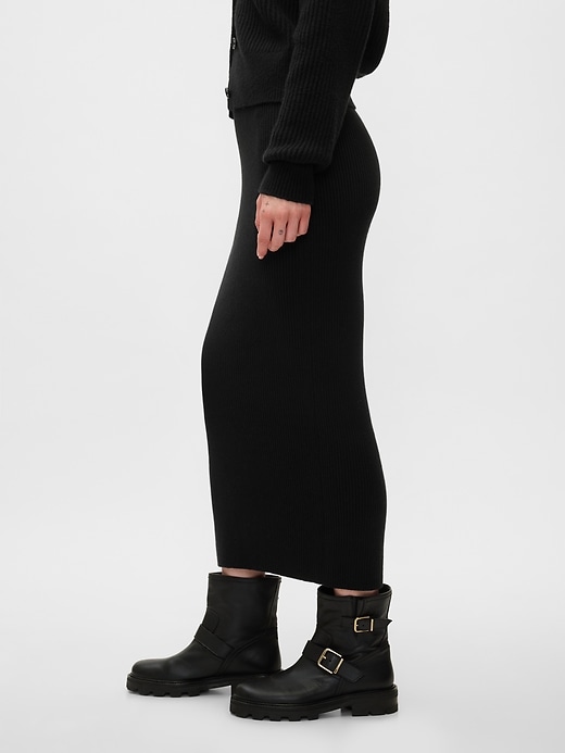 Image number 2 showing, CashSoft Rib Maxi Sweater Skirt