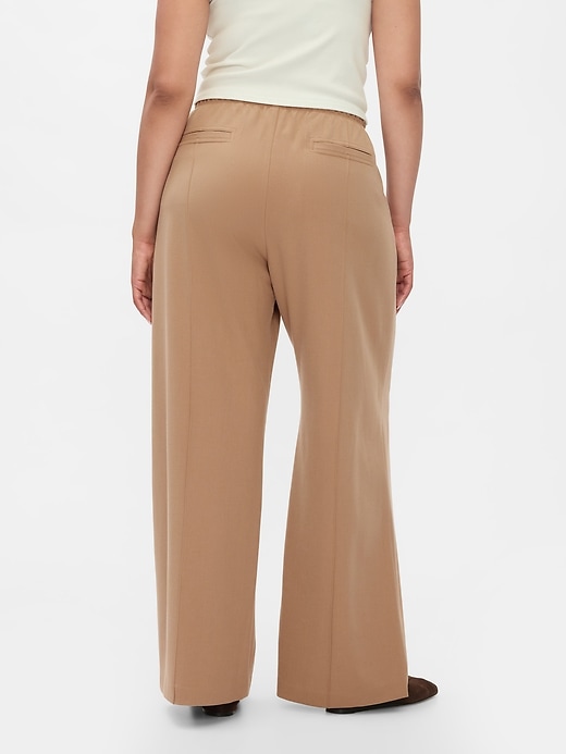 Image number 6 showing, Wide-Leg Seamed Pull-On Pants