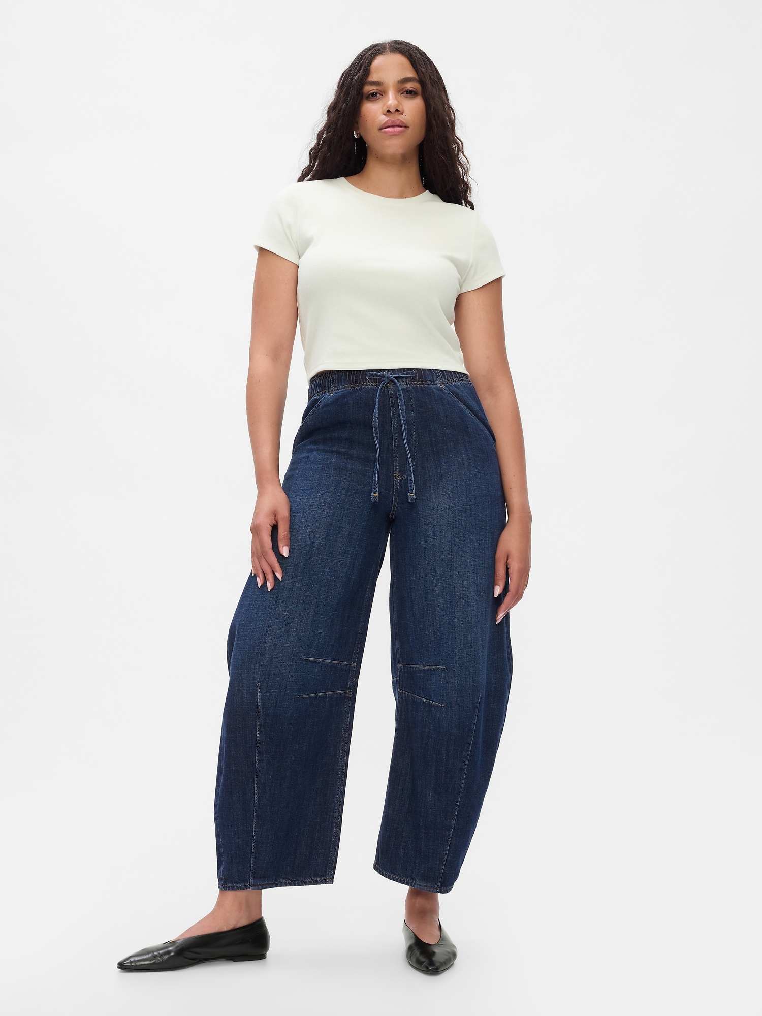 Mid Rise Easy Horseshoe Jeans