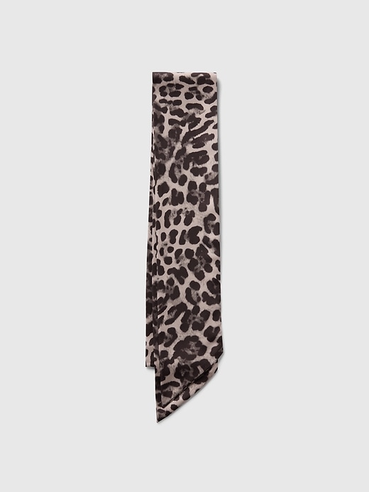 View large product image 1 of 2. Recycled Satin Leopard Scarf