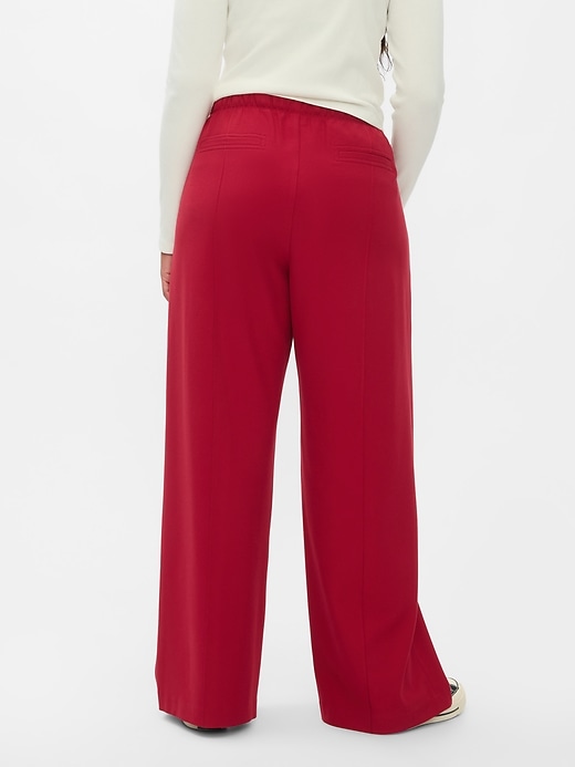 Image number 6 showing, Wide-Leg Seamed Pull-On Pants