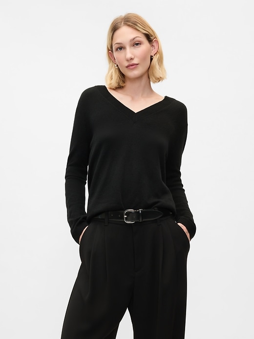 Image number 10 showing, CashSoft V-Neck Sweater