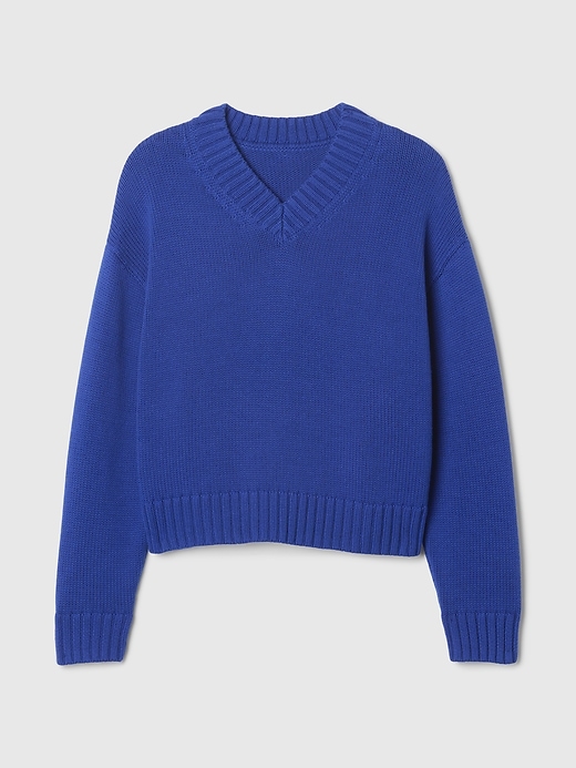 Image number 9 showing, Oversized V-Neck Sweater